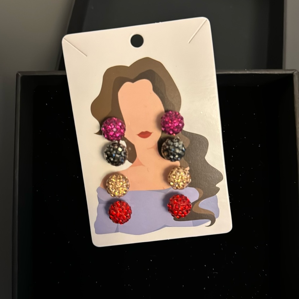 Great Deal Gorgeous Earrings 4 pairs set